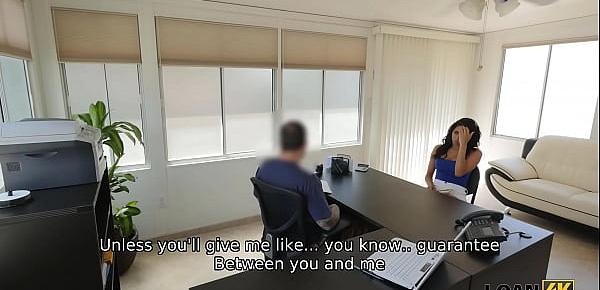  LOAN4K. Hot chick lets a bank manager fuck her in exchange for a loan